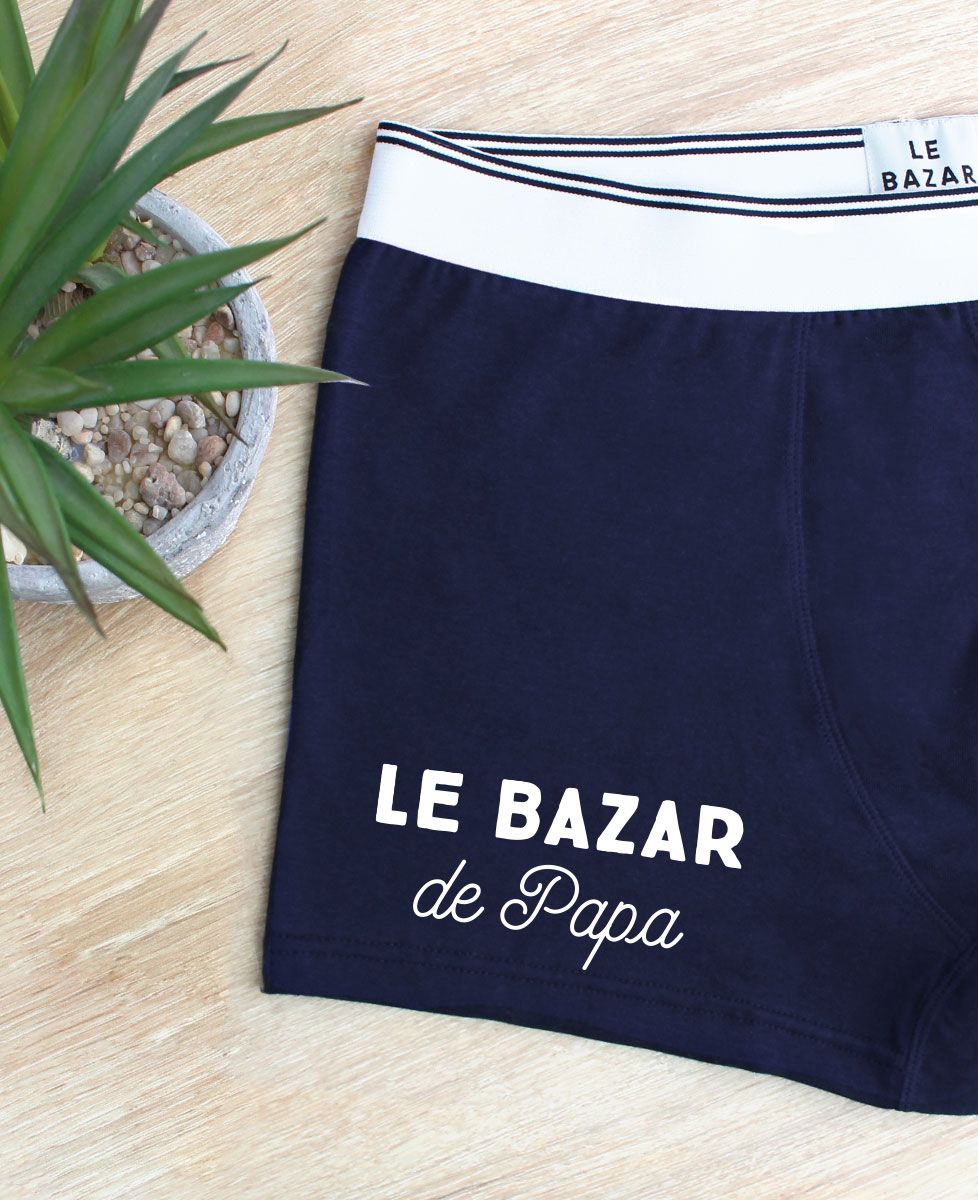 Boxer Le bazar de Papa - Cadeaux Papa, Cadeaux Couple