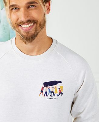 Men's sweatshirt Personalized aperitif buddies - Bachelor/Bachelorette party & Wedding, EVJF