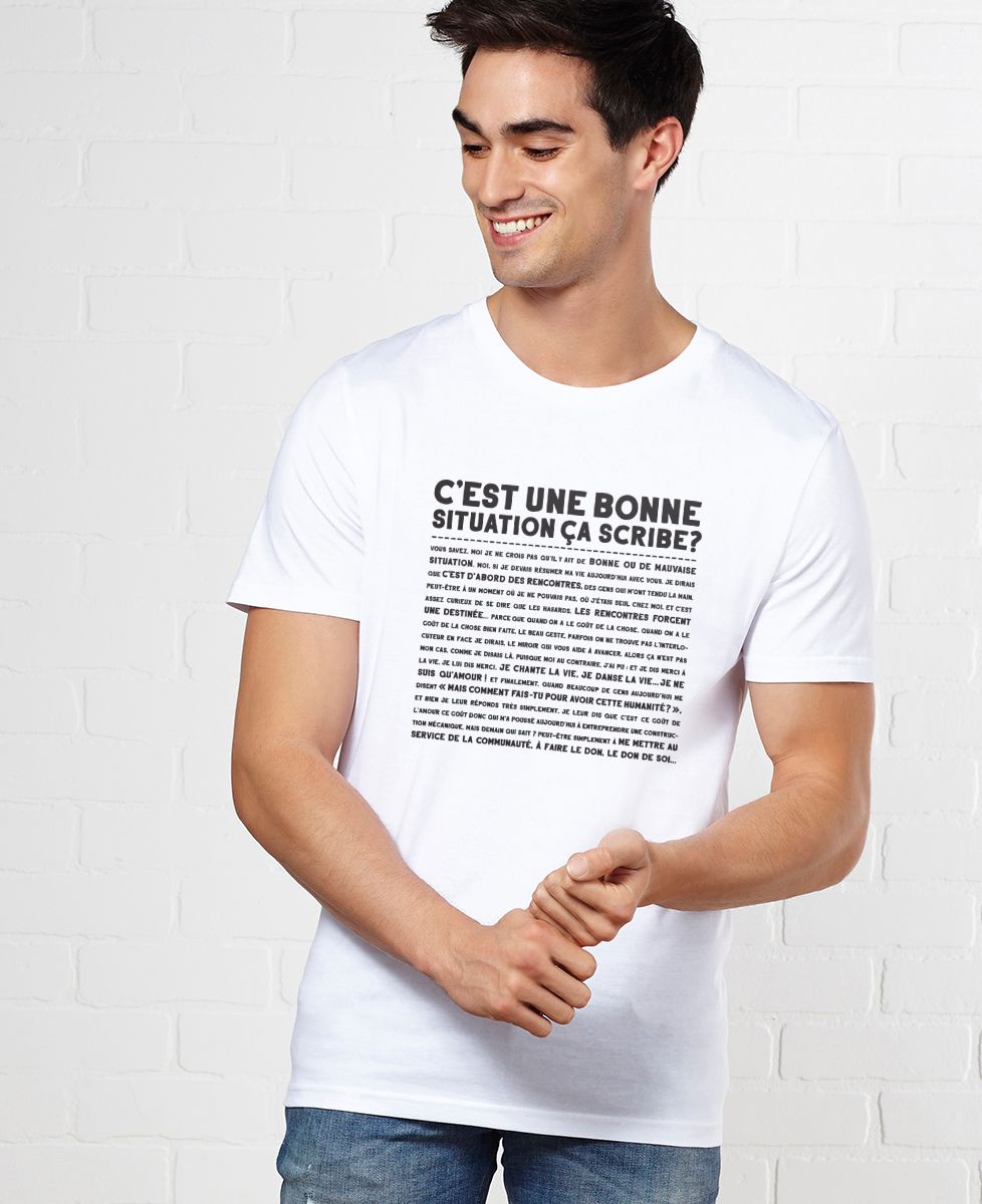 T-Shirt homme C'est une bonne situation scribe ?
