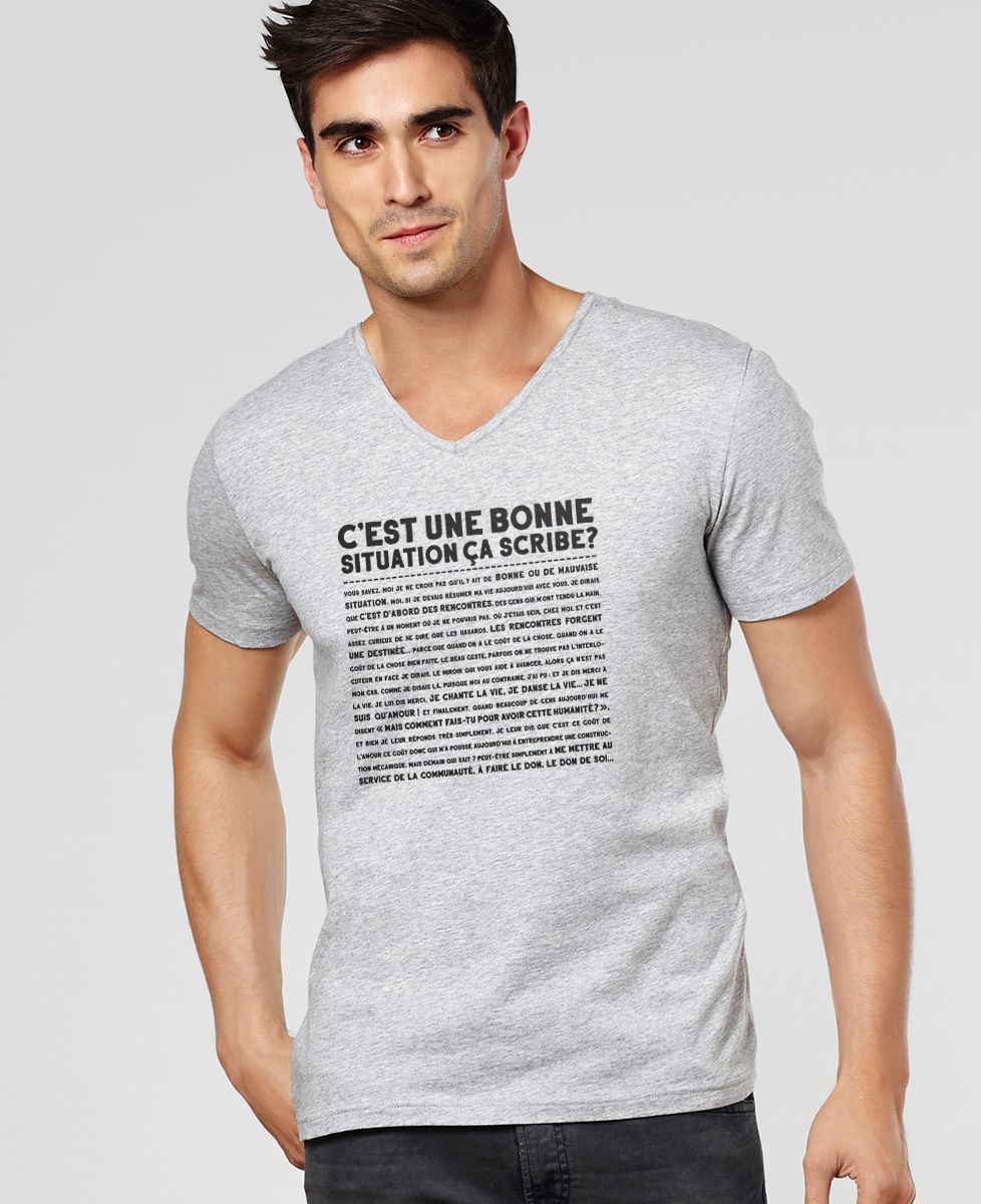 T-Shirt homme C'est une bonne situation scribe ?