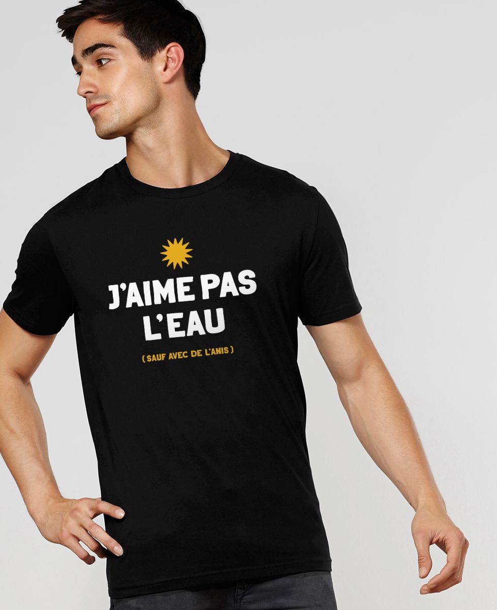 T-Shirt homme J'aime pas l'eau