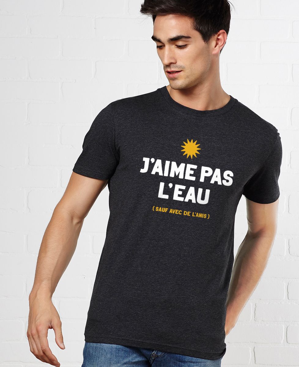 T-Shirt homme J'aime pas l'eau