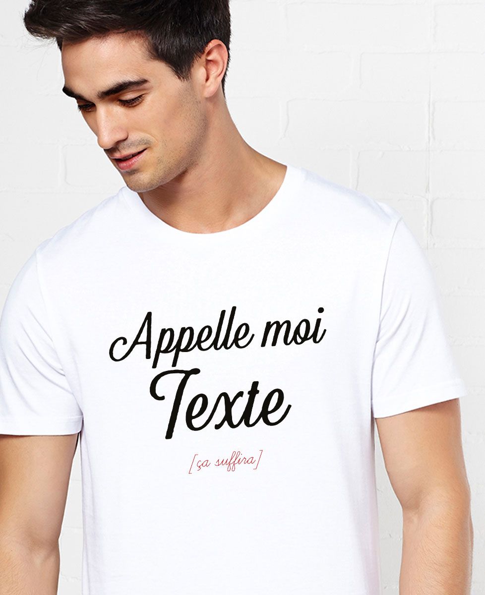 T-Shirt homme Appelle-moi personnalisé