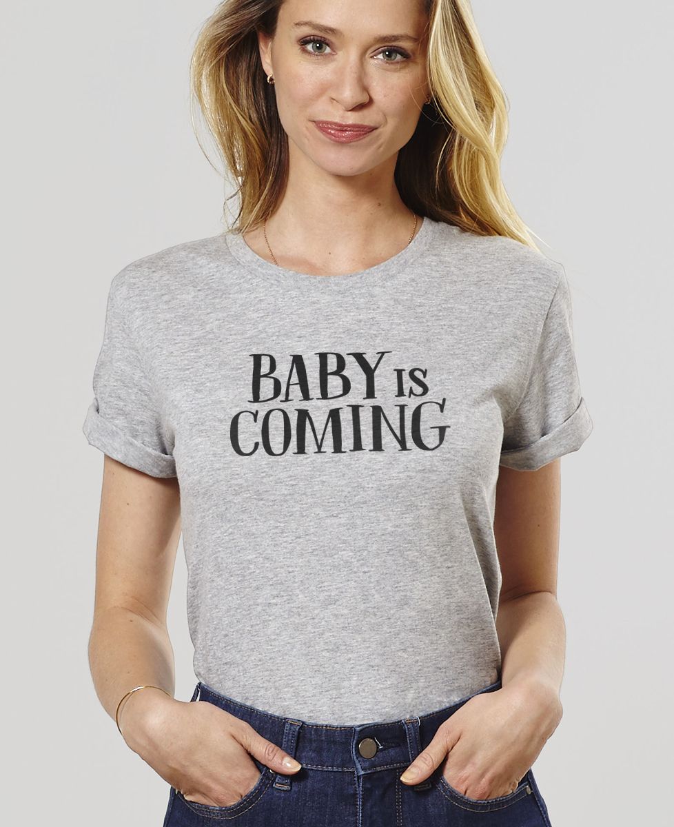T-shirt femme Baby is coming