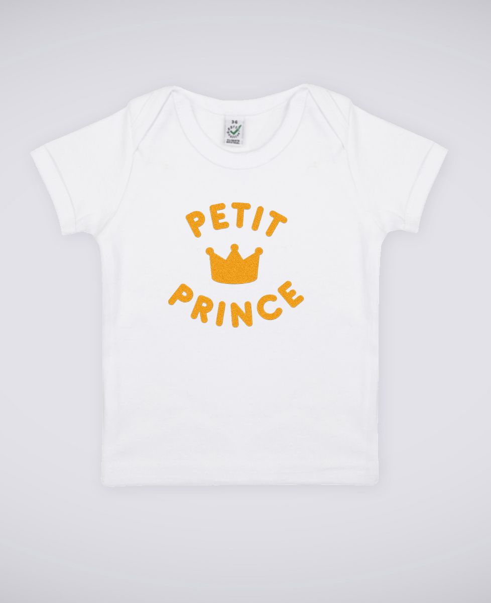 T-Shirt bébé Petit prince - Effet velours