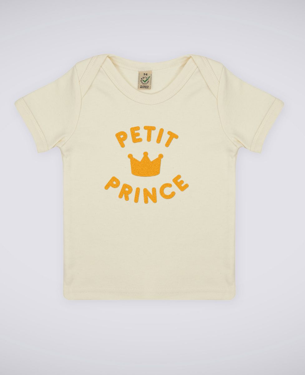 T-Shirt bébé Petit prince - Effet velours