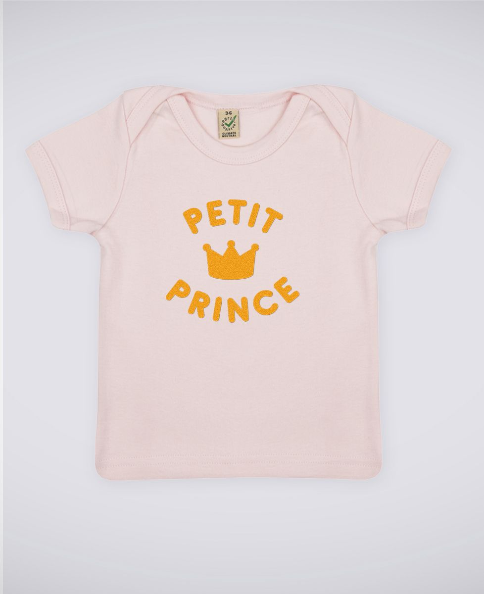 T-Shirt bébé Petit prince - Effet velours