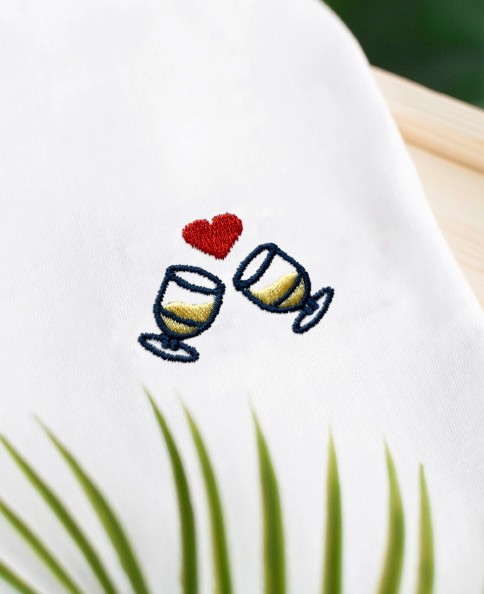T-shirt homme Amour anisé (brodé)