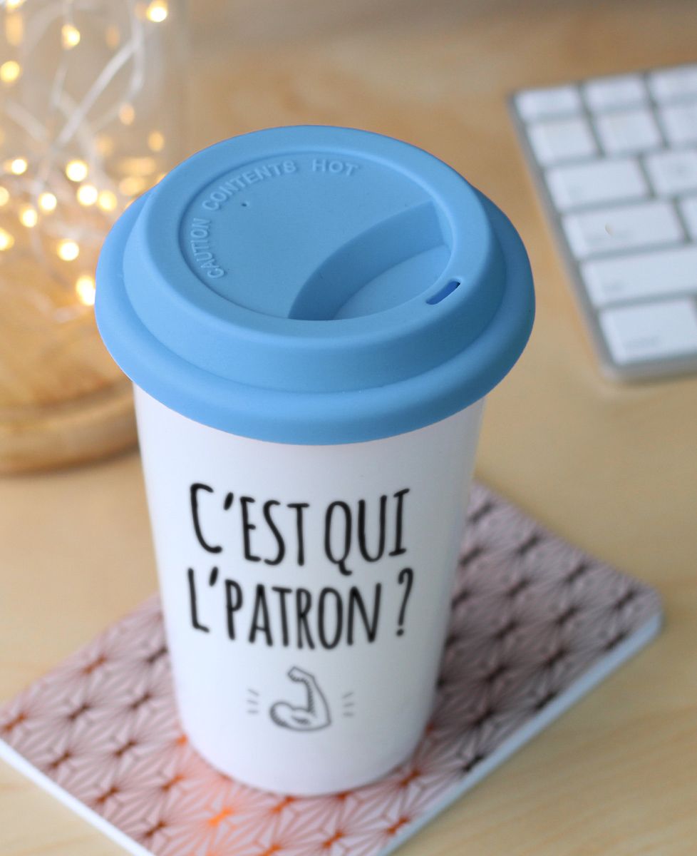 Mug take away C'est qui l'patron ?