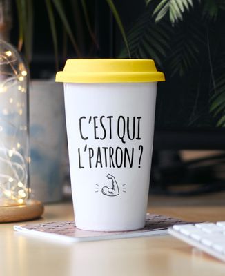 Mug take away C'est qui l'patron ?