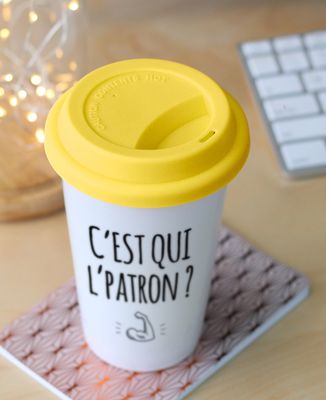 Mug take away C'est qui l'patron ?