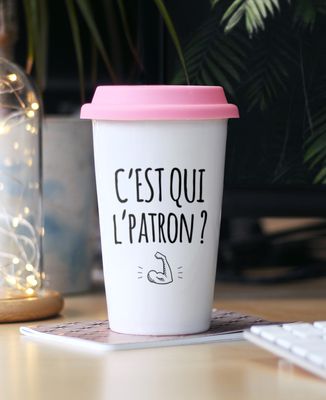 Mug take away C'est qui l'patron ?