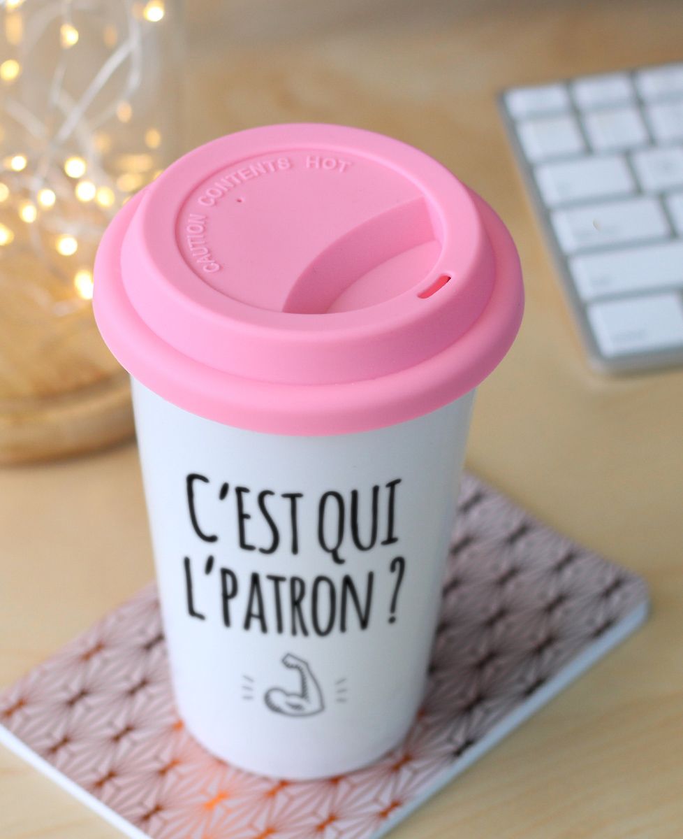Mug take away C'est qui l'patron ?