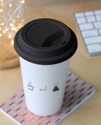 Mug take away Café clope caca