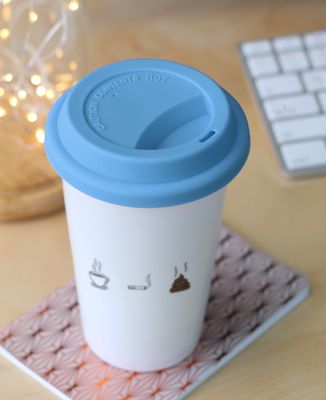 Mug take away Café clope caca