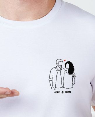T-Shirt Uomo Personalizzata US Police | Gildan Davanti E Dietro