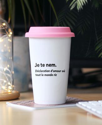 Mug take away Je te nem