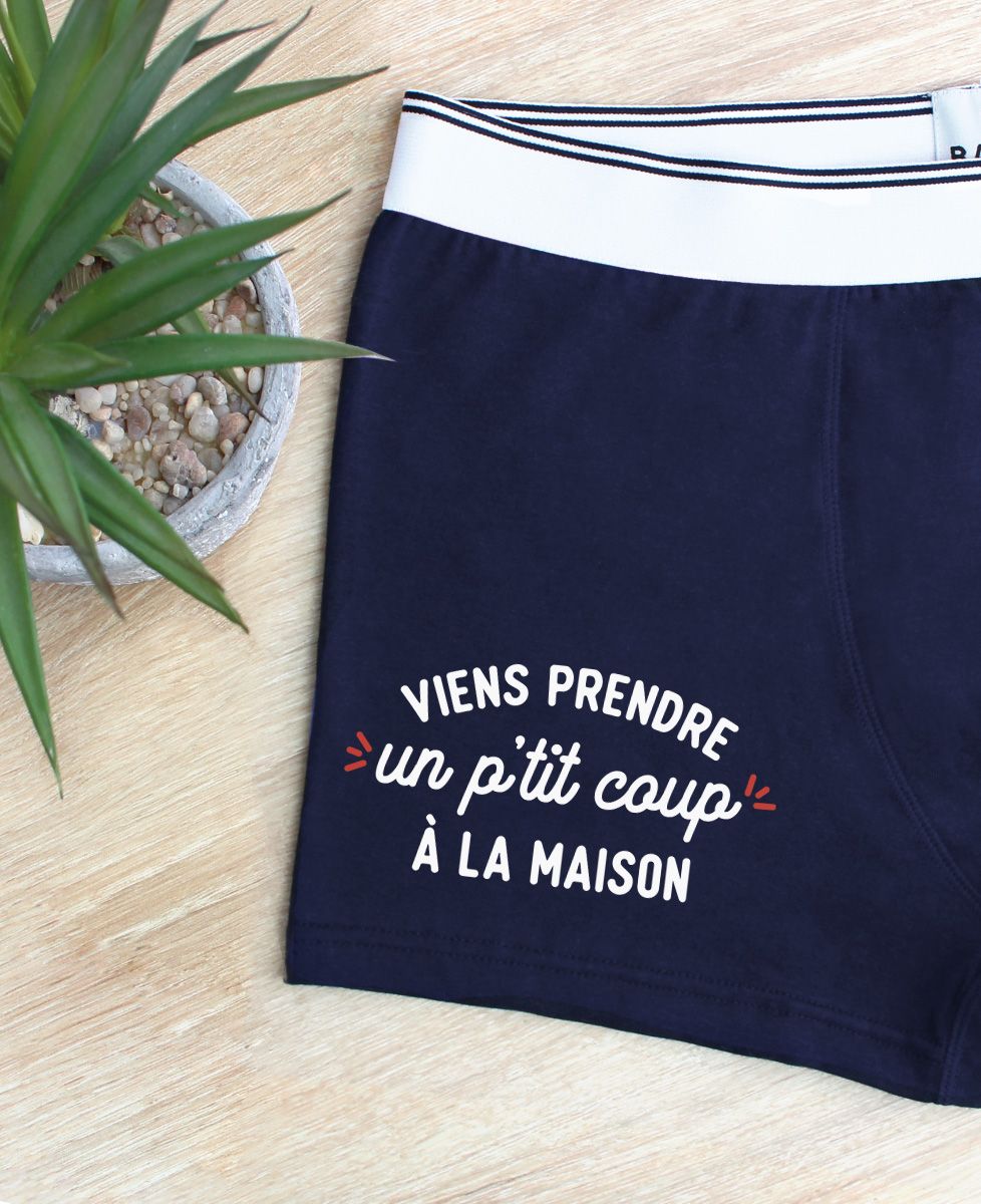 Boxer Viens prendre un p'tit coup à la maison