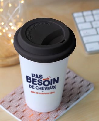 Mug take away Pas besoin de cheveux