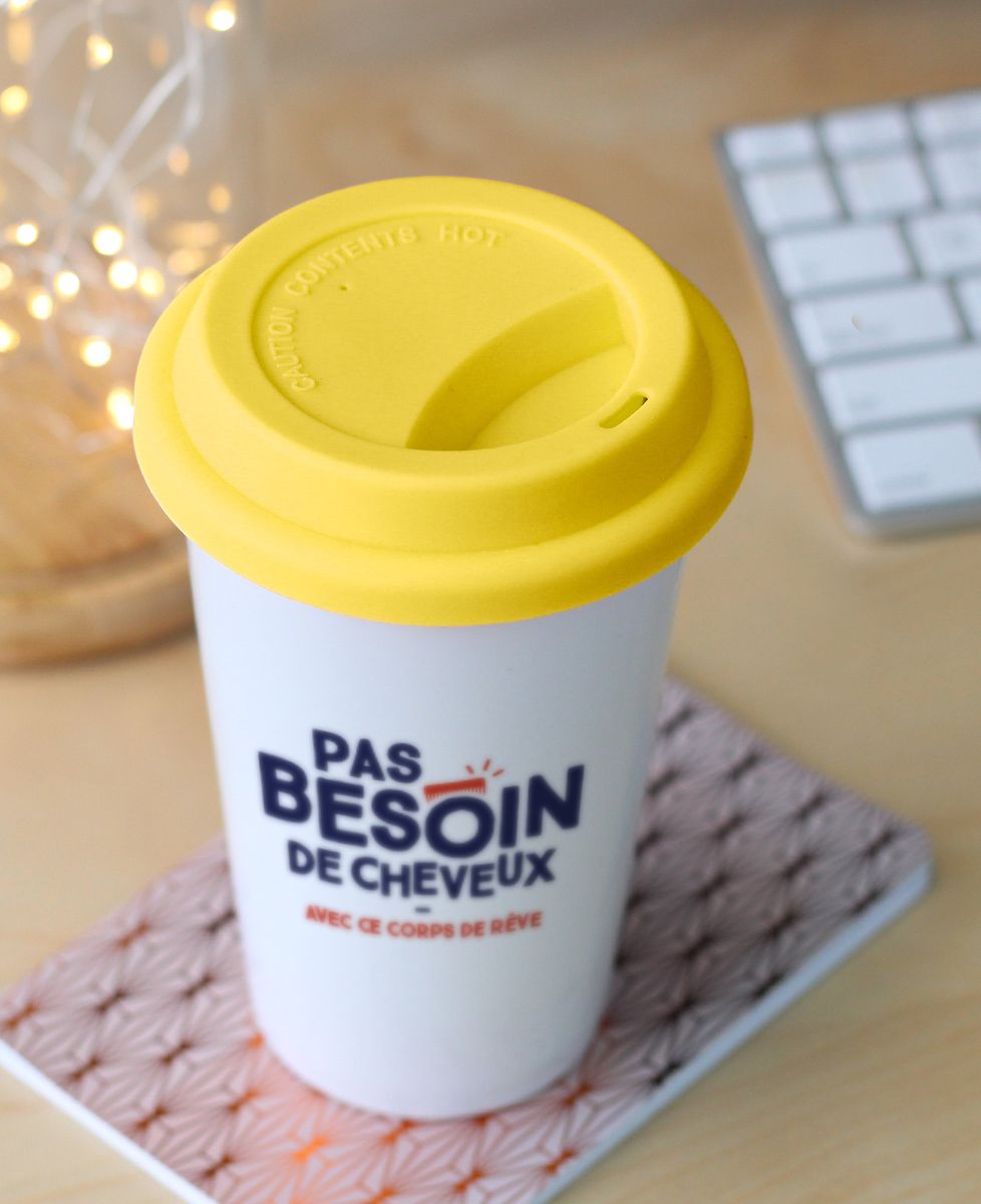Mug take away Pas besoin de cheveux
