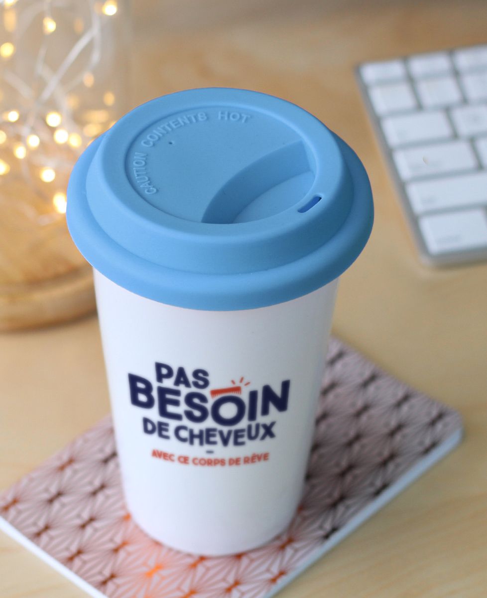 Mug take away Pas besoin de cheveux