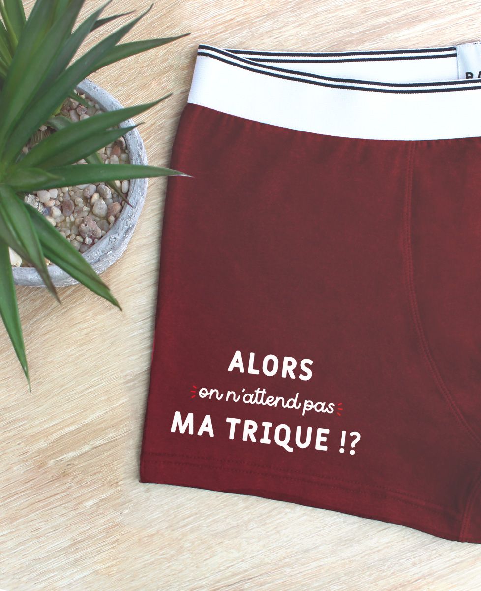 Boxer Alors on n'attend pas ma trique