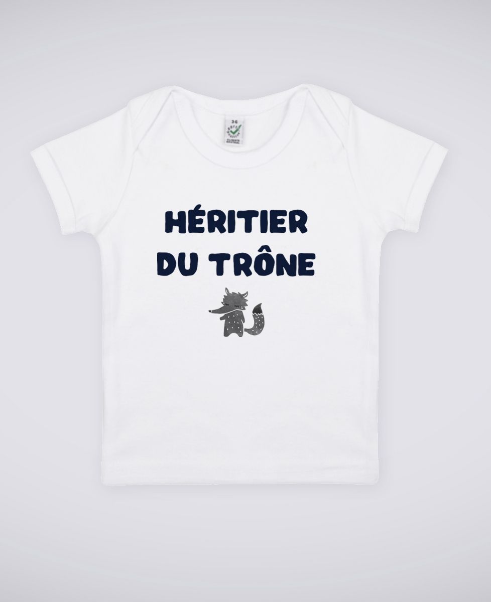 T-Shirt bébé Héritier du trône