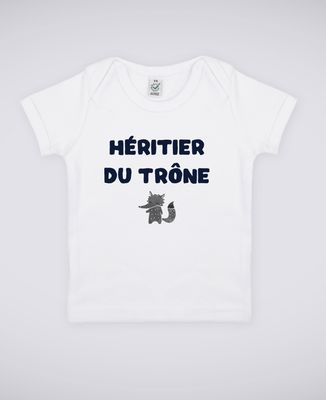 T-Shirt bébé Héritier du trône