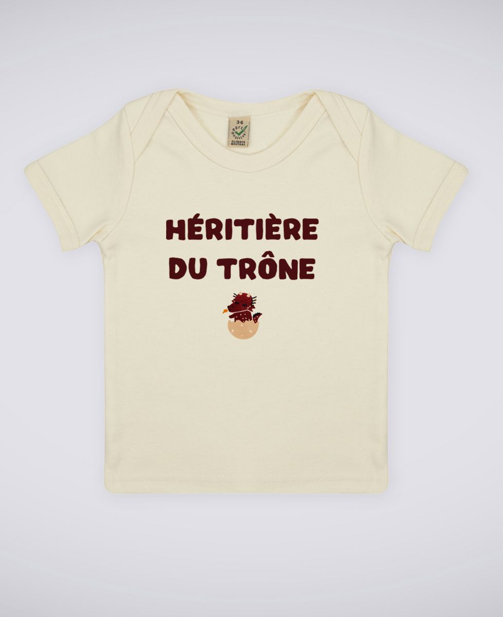 T-Shirt bébé Héritière du trône