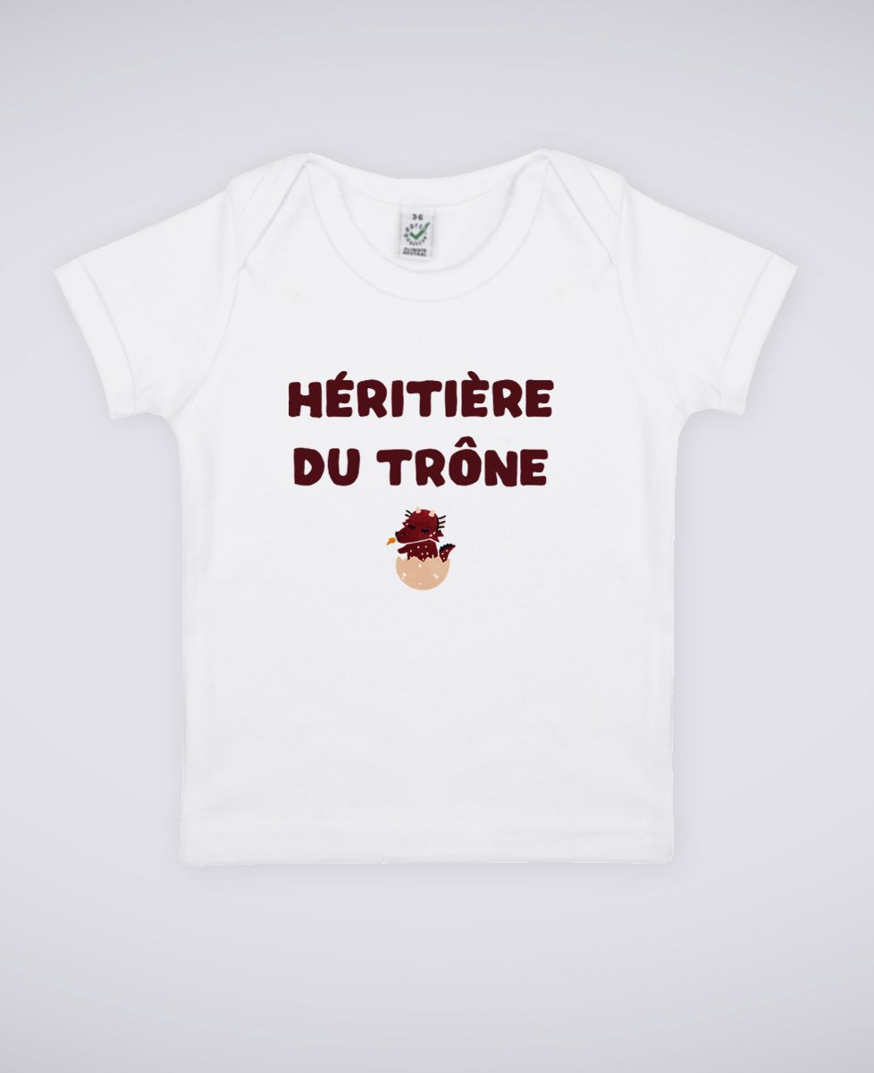T-Shirt bébé Héritière du trône