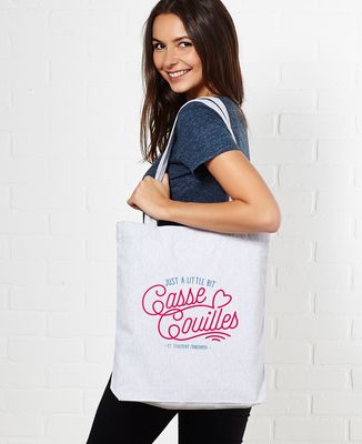 Tote bag Little bit casse couilles