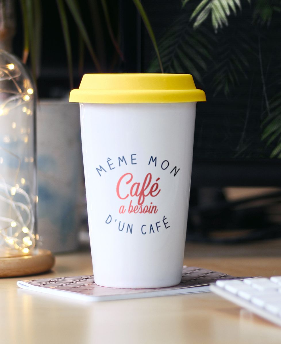 Mug take away Même mon café