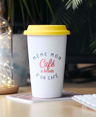 Mug take away Même mon café