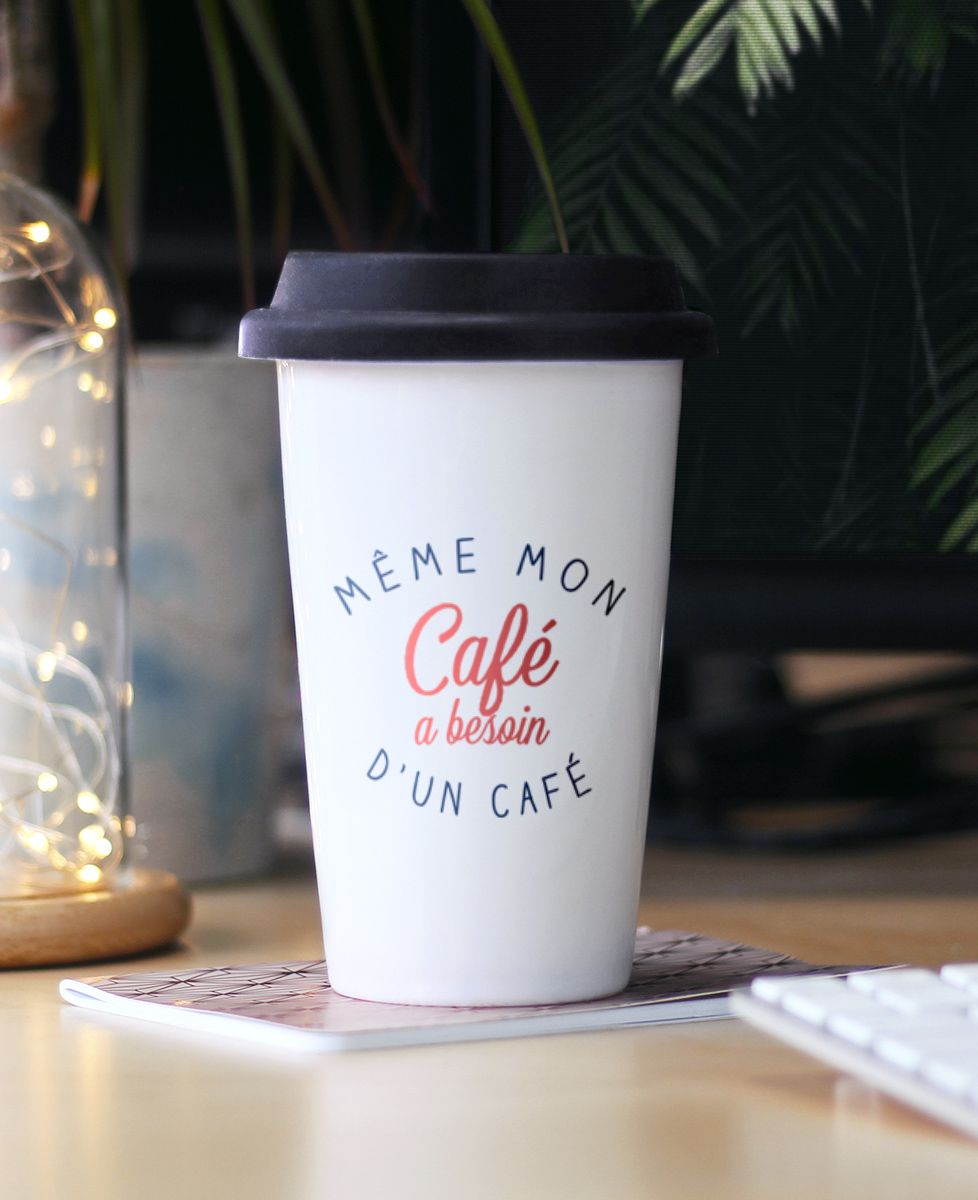 Mug take away Même mon café