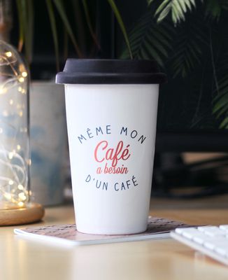 Mug take away Même mon café