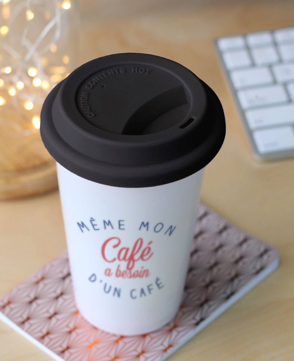 Mug take away Même mon café