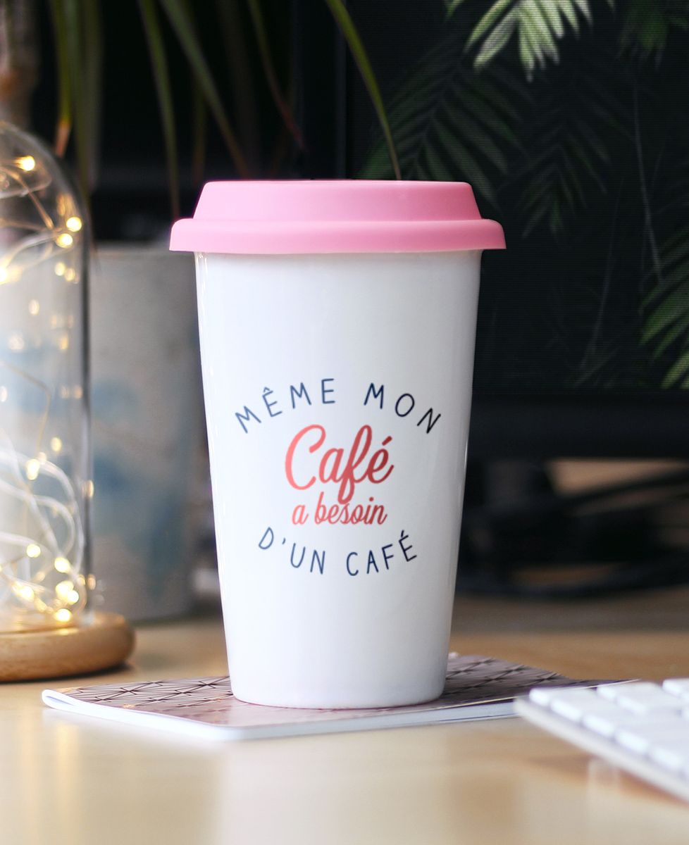 Mug take away Même mon café