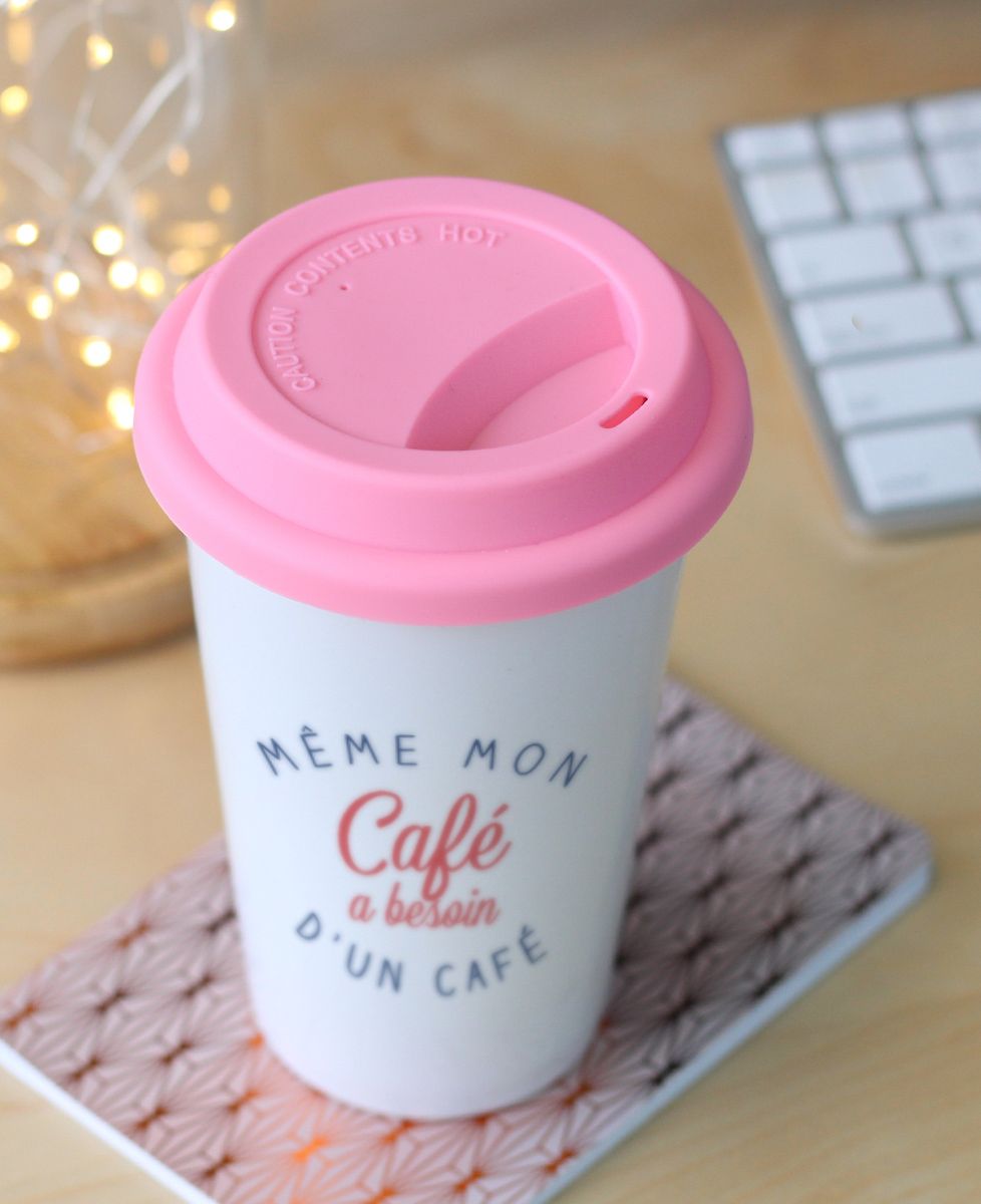 Mug take away Même mon café