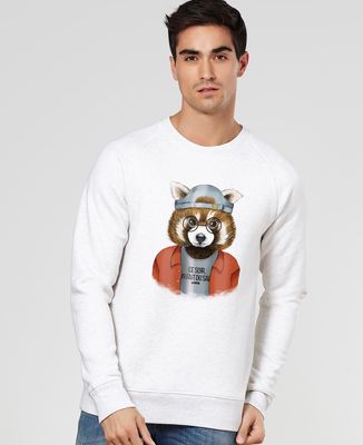 Sweatshirt homme Cool panda roux