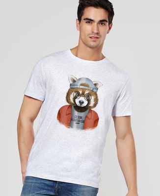 T-Shirt homme Cool panda roux