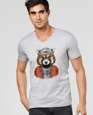T-Shirt homme Cool panda roux