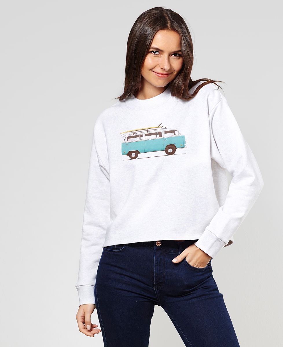 Sweatshirt femme Blue van
