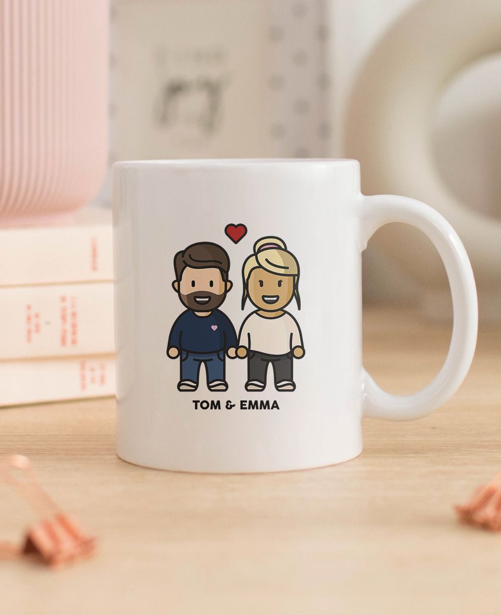 Tasse Paar personalisierte Figur