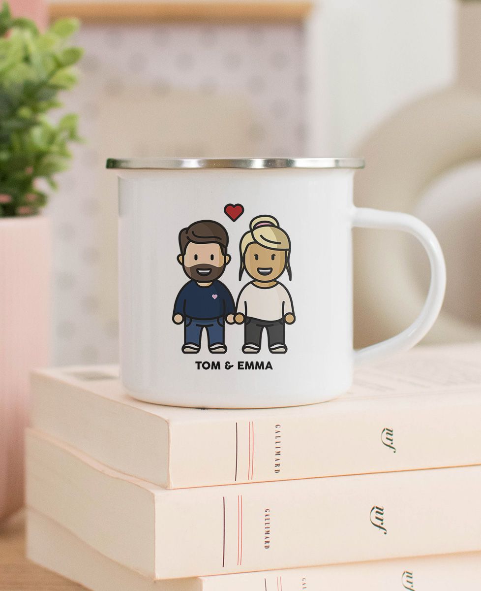 Tasse Paar personalisierte Figur