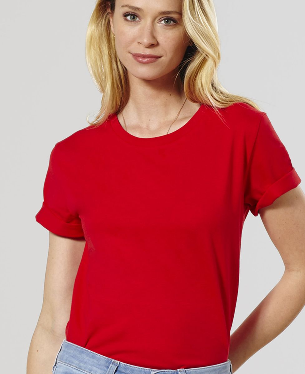 T-Shirt femme broderie col personnalisée