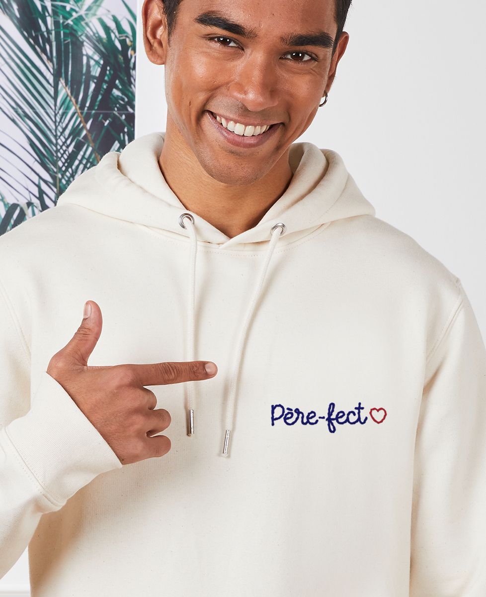 Hoodie homme Père-fect (brodé) - Cadeaux Papa