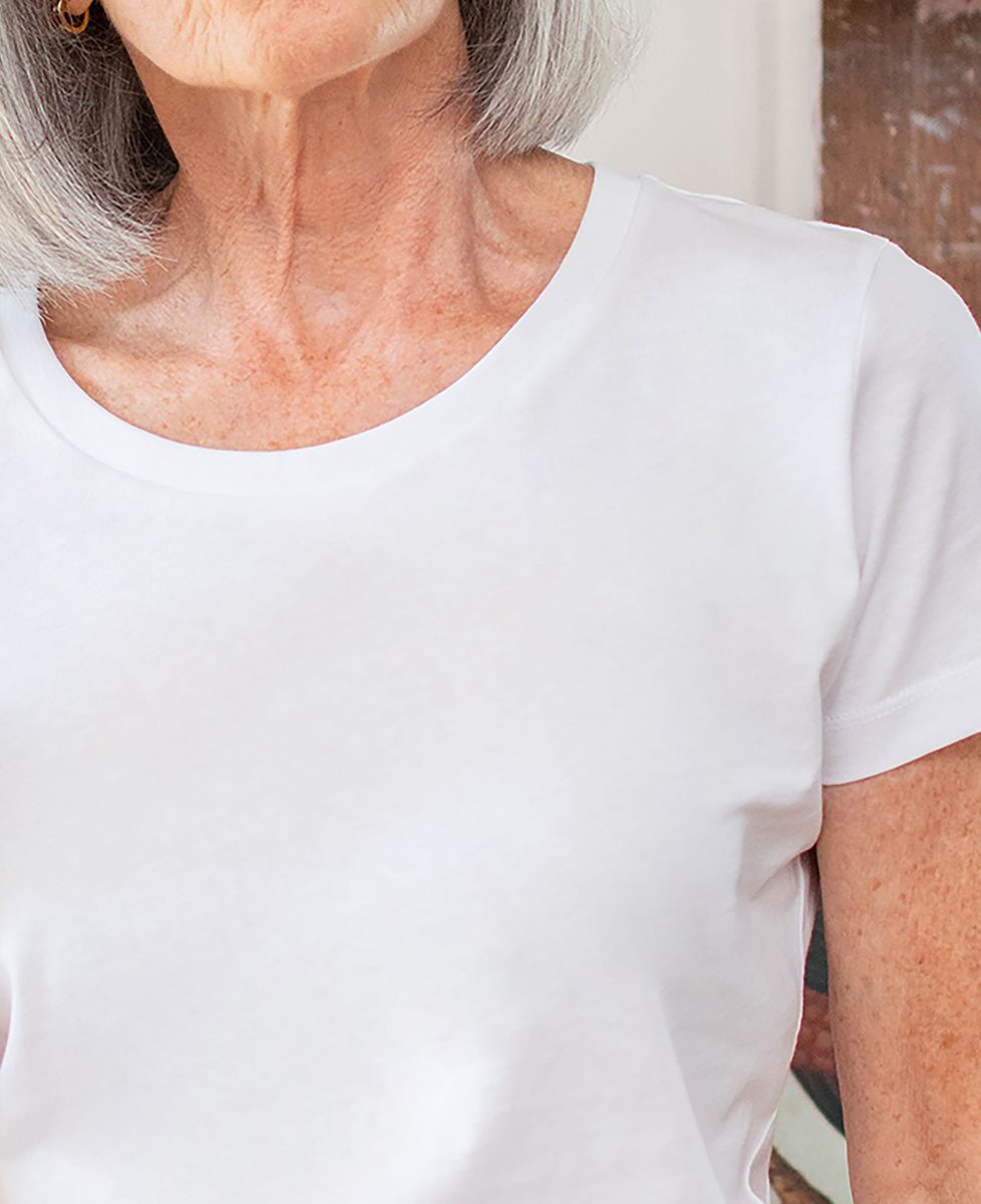Dames-T-shirt Oma Taartje en haar gepersonaliseerde koekjes - Oma's cadeaus