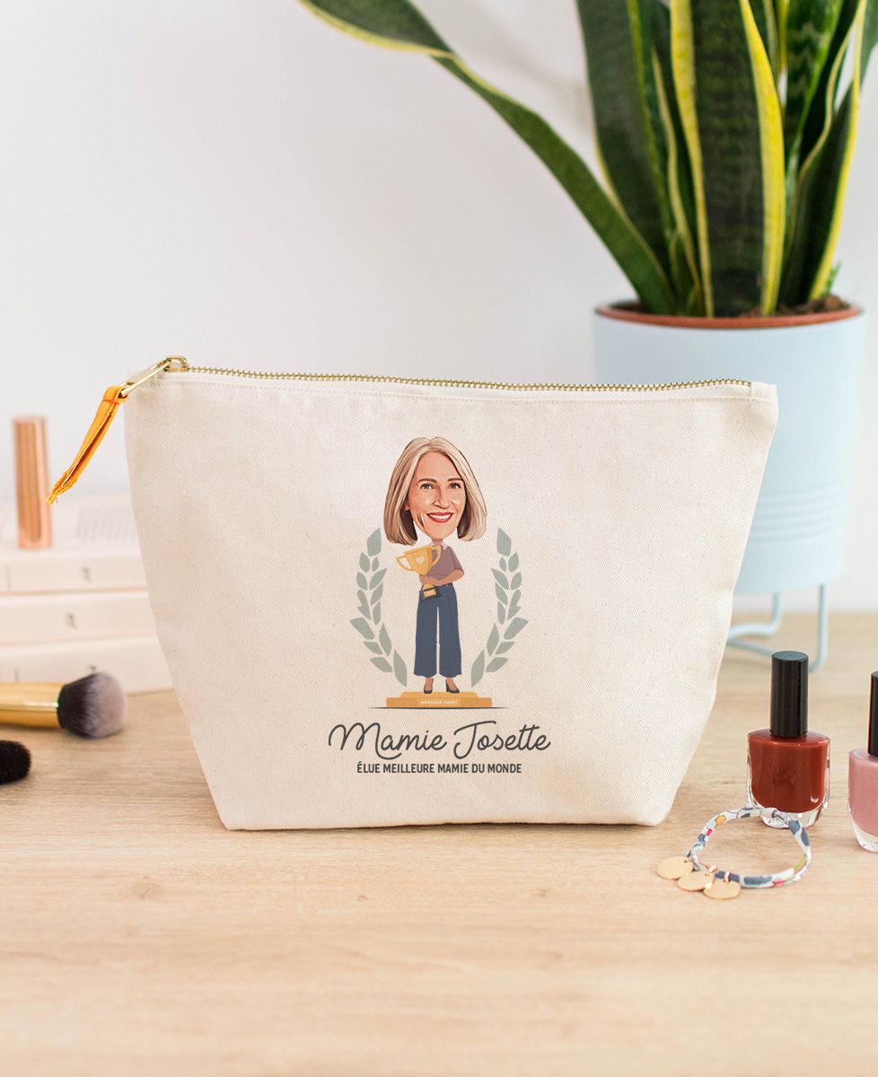 Trousse Élue mamie de l'année personnalisé - Cadeaux Mamie