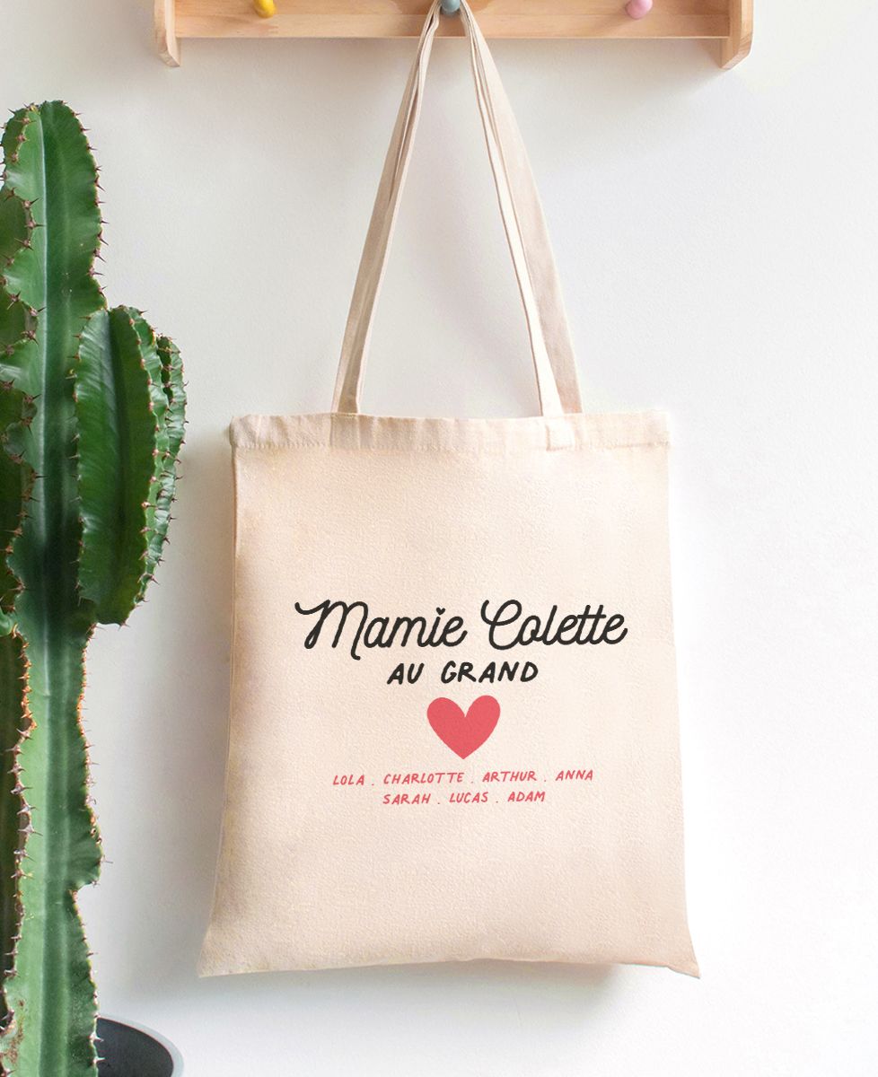 Jenich Cadeau Mamie Tote Bag Mamie Cadeau Idée Pour Anniversaire