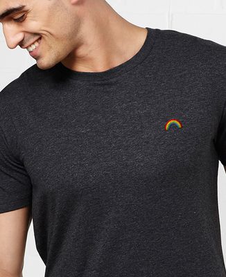 T-shirt Original Penguin Col Rond – Manches Courtes – Rayures Arc-en-ciel – Taille M